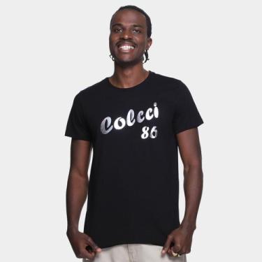 Imagem de Camiseta Colcci VI Masculina, Preto, G