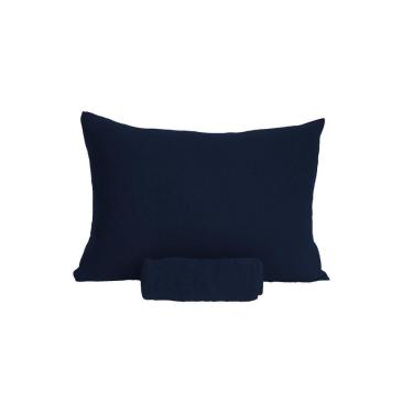 Imagem de Fronha Avulsa Lisa Doce Vida Azul Profundo