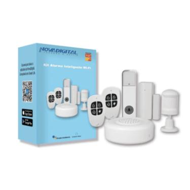 Imagem de Kit Alarme De Segurança Inteligente Novadigital Wifi Com App Rf Alexa