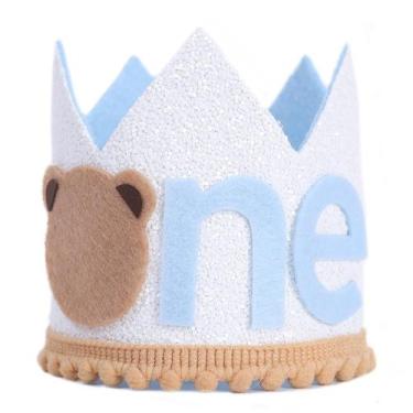 Imagem de Coroa de aniversário WAOUH One Happy Camper First Birthday Boy