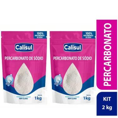 Imagem de Kit 2 Und Percarbonato De Sódio Tira Manchas Roupas 2 Kilos - Calisul,