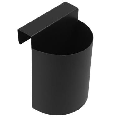 Imagem de MAGICLULU Cesta Organizadora de Geladeira Resistente, Suporte para Colher de Gelo Em Metal Prateado Com Ganchos, 17,7 X 11,9 X 9,9 Cm, Solução de Armazenamento para Prateleira de Geladeira, Preta