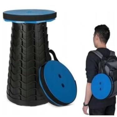 Imagem de Banqueta Telescópica 2025 – Versão Atualizada, Leve 100kg, Banco Retrátil Portátil com Bolsa e Alça, Assento Ajustável para Viagem, Acampamento e Uso Diário