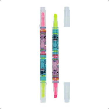 Imagem de Marcador Fluorescente 2 Pontas Molin  Amarelo e Pink