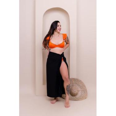 Imagem de Canga Saída de Praia Preta Pompom - Badauê
