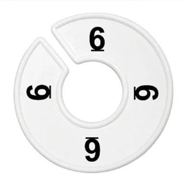 Imagem de Separador Para Araras Branco Com Impressão  Tamanho 6 - Central 