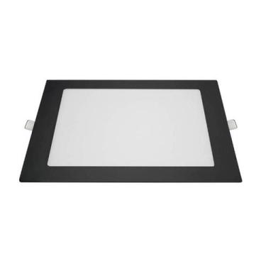 Imagem de Painel de Led Embutir Quadrado Preto 24W - Lumanti