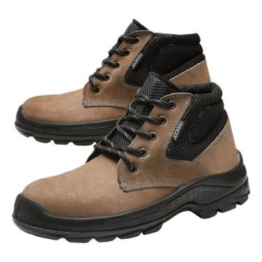 Imagem de Bota Segurança Amarrar Bracol Bae Bico Pvc Masculina Com C.a Titanium,