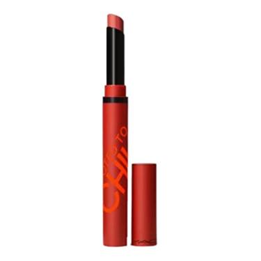 Imagem de MAC Powder Kiss Velvet Blur Slim Stick Batom - 877 Devoted To Chili (vermelho tijolo quente)