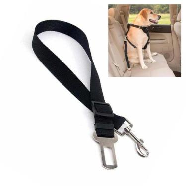 Imagem de Cinto de Segurança Cachorro Cao Pet Coleira Guia Passeio Viagem Animal