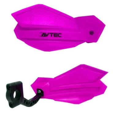 Imagem de Protetor De Mão Avtec Mx1 Universal Motocross Trilha, Rosa / Preto
