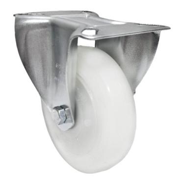 Imagem de Rodízio Fixo Carrinho Industrial Nylon Flr 514 Nnnc 250kg - 1 Unidade 