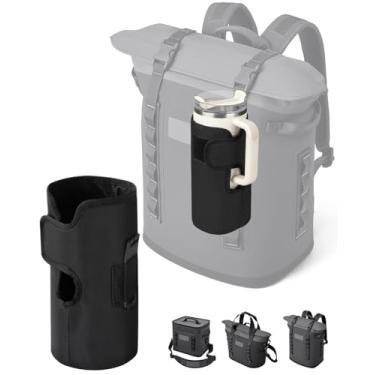 Imagem de WEIGUZC Suporte de garrafa para grade HitchPoint em qualquer refrigerador macio YETI Hopper ou Camino Carryall - Oxford 600D impermeável com algodão pérola de 2 mm - Transportador de garrafa de água
