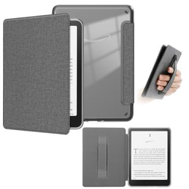 Imagem de Yzlvigrous Capa para Kindle Paperwhite 12ª Geração 2024 (SA568B), Capa de 7 Polegadas com Sistema de Hibernação/Fechamento Magnético, Parte Traseira Transparente