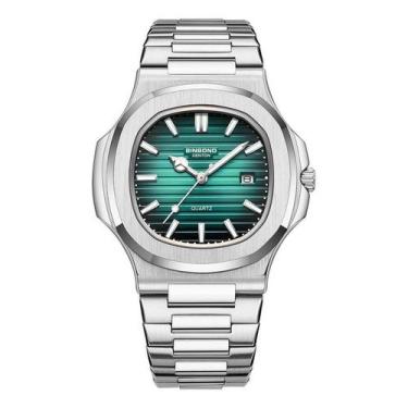 Imagem de Assista Binbang Parrot Steel Square Waterproof Glowin-the-Dar - J-One