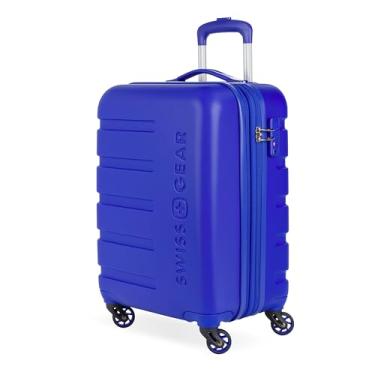Imagem de SwissGear 7366 Mala Rígida Expansível com Rodas Giratórias, Cobalto, Carry-On 18-Inch, 7366 Bagagem expansível rígida com rodas giratórias