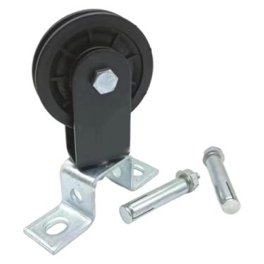 Imagem de kowaku Polia de ginástica, equipamento de exercícios, academia doméstica, preto, acessório de treino rotativo, substituição, roda de tração compacta e, Diâmetro Da Roda 9