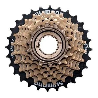 Imagem de 2X Catraca Roda Livre 7V Rosca Tz-21 Shimano 14/28 Dentes