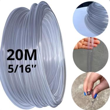 Imagem de 2X Mangueira De Nível Siliconada 5/16 X 1,3Mm 20M Reforçada