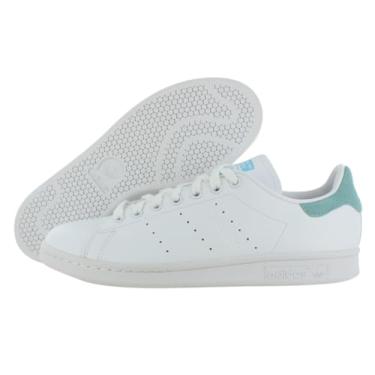 Imagem de adidas Tênis masculino Stan Smith (End Plastic Waste), Calçado branco/branco/azul e branco, 36