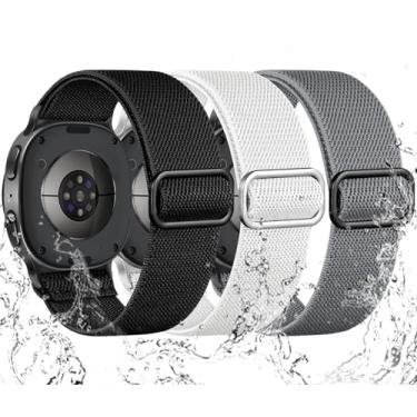 Imagem de Maledan Pulseira esportiva de nylon elástica compatível com Samsung Watch 8/Galaxy Watch 8 Classic, pulseira solo respirável à prova d'água para Samsung Watch8 de 40 mm e 44 mm/Galaxy Watch8 Classic