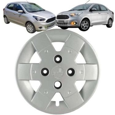 Imagem de 1 Calota Modelo Ka 2002 Aro 13 Polegadas Parafuso Cubo Baixo Grid