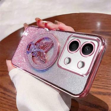 Imagem de Capa de silicone galvanizada para Xiaomi Redmi Note 13 Pro Plus 13pro 4g 5g 12 10 11 Poco X6 F6 M6, rosa, para Redmi Note 10S