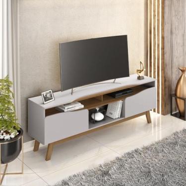 Imagem de Rack Ilhabela TV 75" Moderno 5 Nichos e 2 Portas Soft Close - BECHARA,