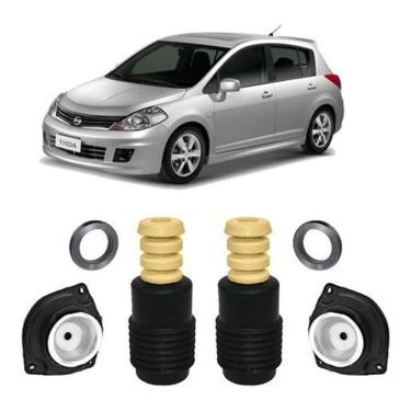 Imagem de 2 Kit Batente Coxim Dianteiro Nissan Tiida 2007 2008 2009 10