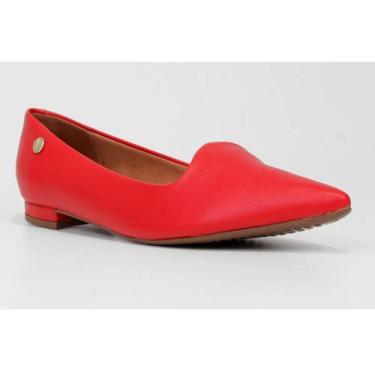 Imagem de Sapatilha Vizzano Salto Baixo Bico Fino - Vermelho, 38