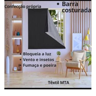 Imagem de Cortina Blackout 1,00 x 150 mm - Têxtil MTA, Preto, 4