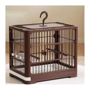 Imagem de Gaiola de pássaro, gaiola de pássaro, papagaio, casa, grande, reprodução, portátil, especial, ninho de pássaro (marrom)