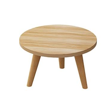 Imagem de Mesa de centro de design simples, mesa de centro doméstica, mesa de centro industrial, mesa de coquetel, usada no quarto, sala de estar, varanda, prateleira redonda, prateleira de armazenamento, mesa