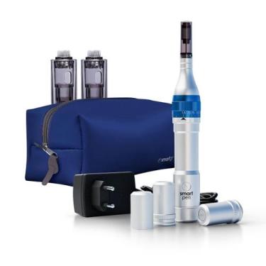 Imagem de Derma Pen Caneta de Microagulhamento + Necessaire Azul - Smart GR