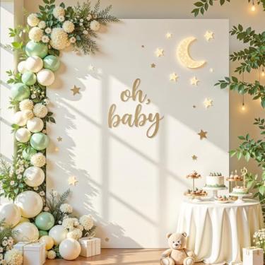 Imagem de Capa de arco de casamento marfim 1,6 m x 1,5 m capa de fundo de arco quadrado para chá de bebê, 2 lados, elastano, elástico para festa de aniversário, cerimônia de formatura, decoração de banquete