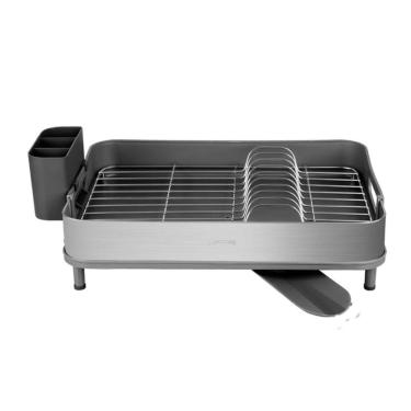 Imagem de Escorredor de Louças Plurale Bandeja Coletora Aço Inox Bico Móvel para Escoamento Tramontina