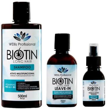 Imagem de Kit Shampoo Antiqueda Modela Cabelo Tônico Fortalecedor - WEllis Profi