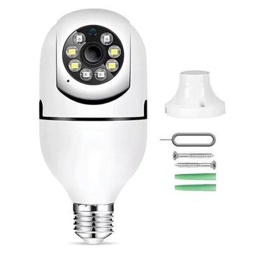 Imagem de Câmera De Segurança Wi-Fi Ip E27 Hd Rotativa Wireless
