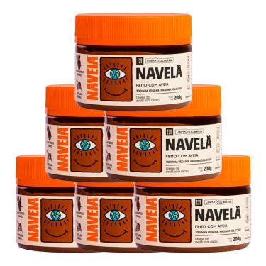 Imagem de Kit 6X: Creme de Avelã com Cacau Navelã Naveia 200g
