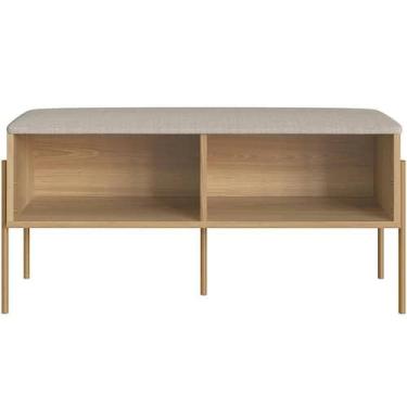 Imagem de Sapateira Banco Hall De Entrada Industrial Indy A03 Hanover Dourado - 