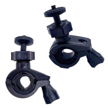 Imagem de ThtRht Pacote com 2 suportes para guidão de bicicleta, suporte de câmera de ação 1/4 parafuso para GoPro Hero Bike para câmera de ação DJI Osmo 5 Pro 4 3