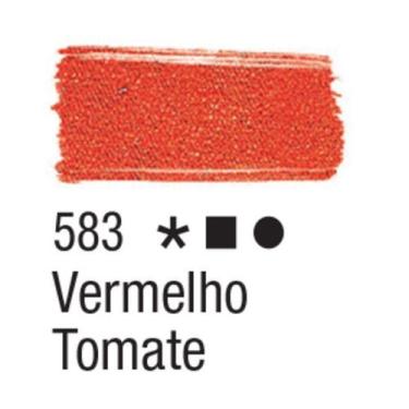 Imagem de Tinta Tecido Fosca 37ml Tons Claros Acrilex, 583 - VERMELHO TOMATE