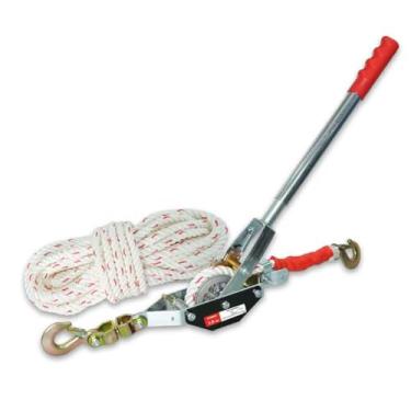 Imagem de YATOINTO Extrator de corda com capacidade de 3/2 toneladas com 1,5 m de diâmetro de 1,5 cm, 2 ganchos, guincho, ferramenta extrator de catraca resistente para barcos em movimento