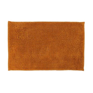 Imagem de Tapete Para Banheiro Bolinha Antiderrapante Laranja 58x38cm