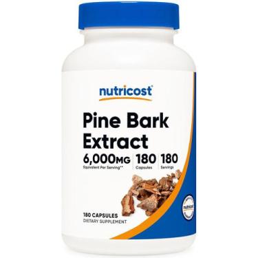 Imagem de Pine Bark Extract 6000mg 180 Caps Nutricost