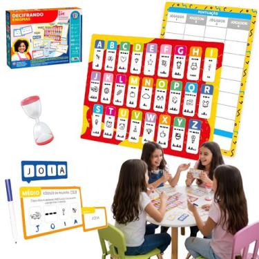 Imagem de Decifrando Enigma Jogo Canetinha Tabuleiro Pedagogico Acerte - Pais e 