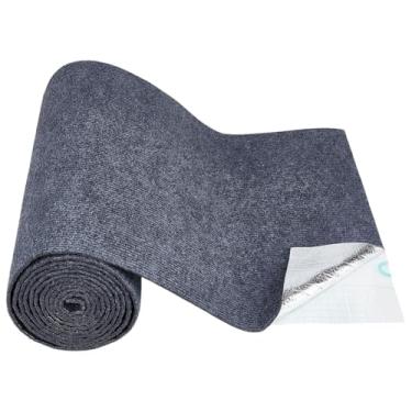 Imagem de BENECREAT Tapete para arranhar gatos de 38 x 39 cm, protetor de móveis para arranhões, tapete autoadesivo para prateleiras de parede, poste para arranhões, protetor de móveis de sofá DIY (cinza escuro