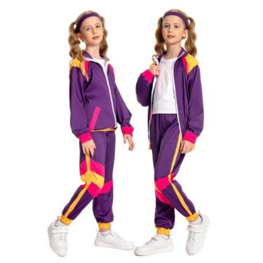 Imagem de Conjunto de 2 peças de agasalho Costume MASSWO 80s para crianças vinta