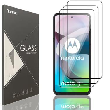 Imagem de Tzstz Película protetora de tela de vidro temperado com 3 peças para Motorola Moto G22/E13/E32/E32s/G (2024)/G Play (2024) 6,5 polegadas, rigidez 9H, antiarranhões, película protetora de tela HD