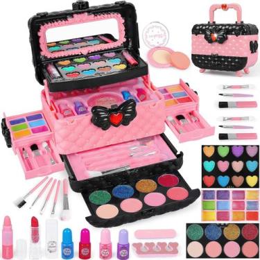 Imagem de Kit de maquiagem Dpai 54 unidades para meninas de 3 a 10 anos com espe